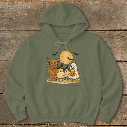 Halloween Farm Friends Hoodie
