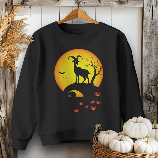 Halloween Full Moon Goat Youth Shirt