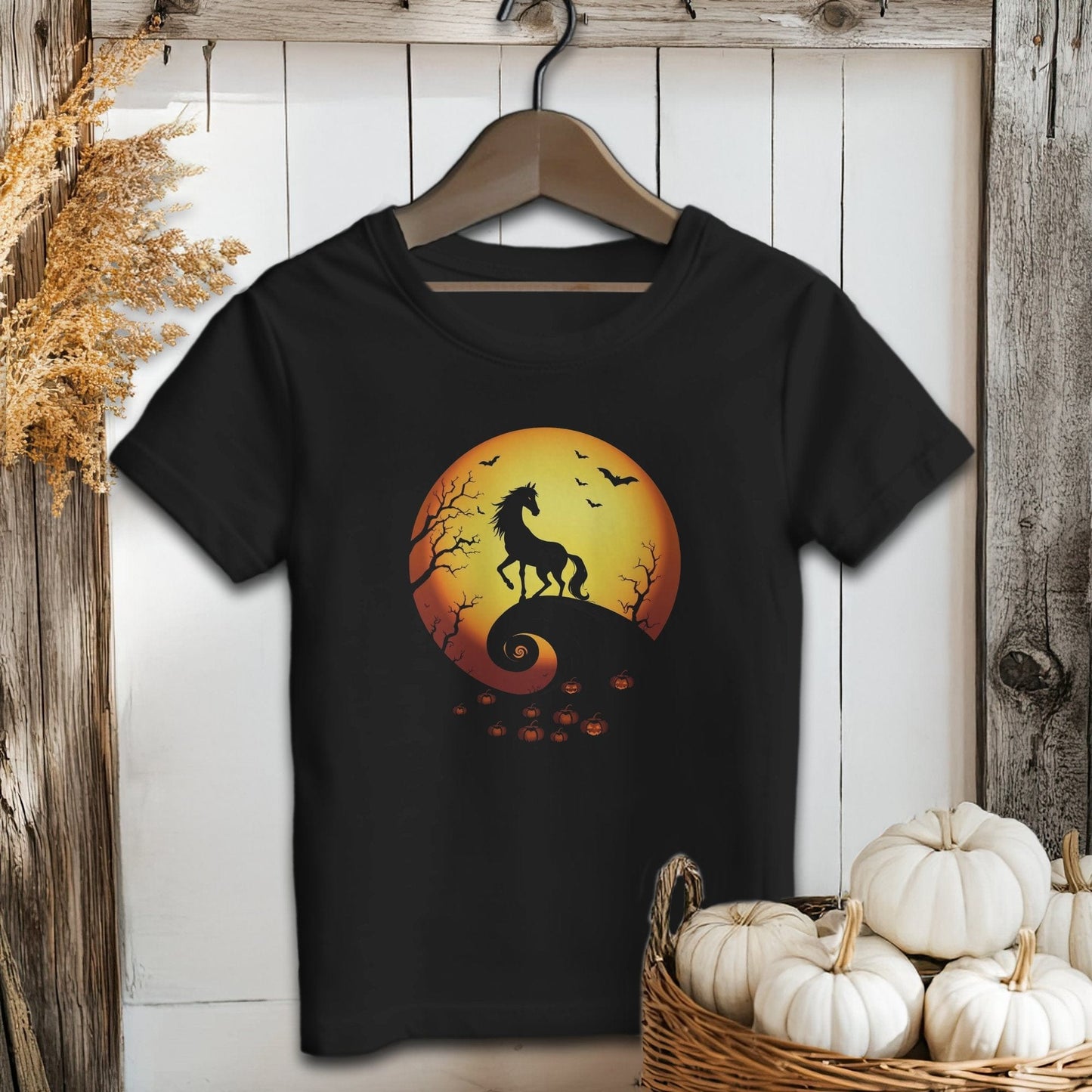 Halloween Horse in the Moon Youth Shirt