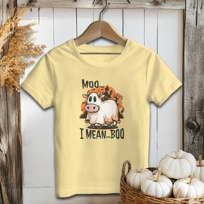 Halloween Moo I Mean Boo Cow - Baby Shirt