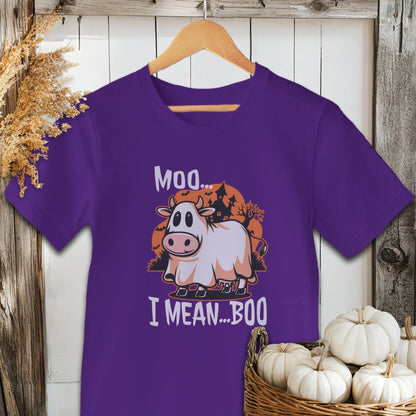 Halloween Moo I Mean Boo Cow Shirt