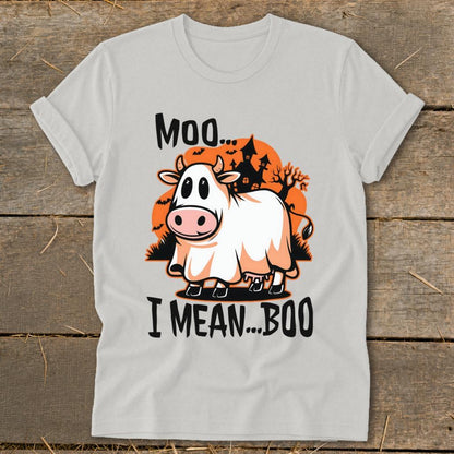 Halloween Moo I Mean Boo Cow Softstyle Tee