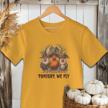 Halloween Witch Chickens Shirt