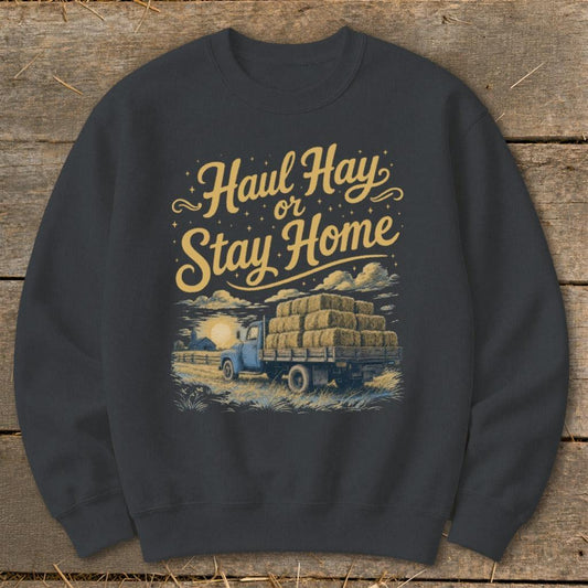 Haul Hay or Stay Home Sweatshirt