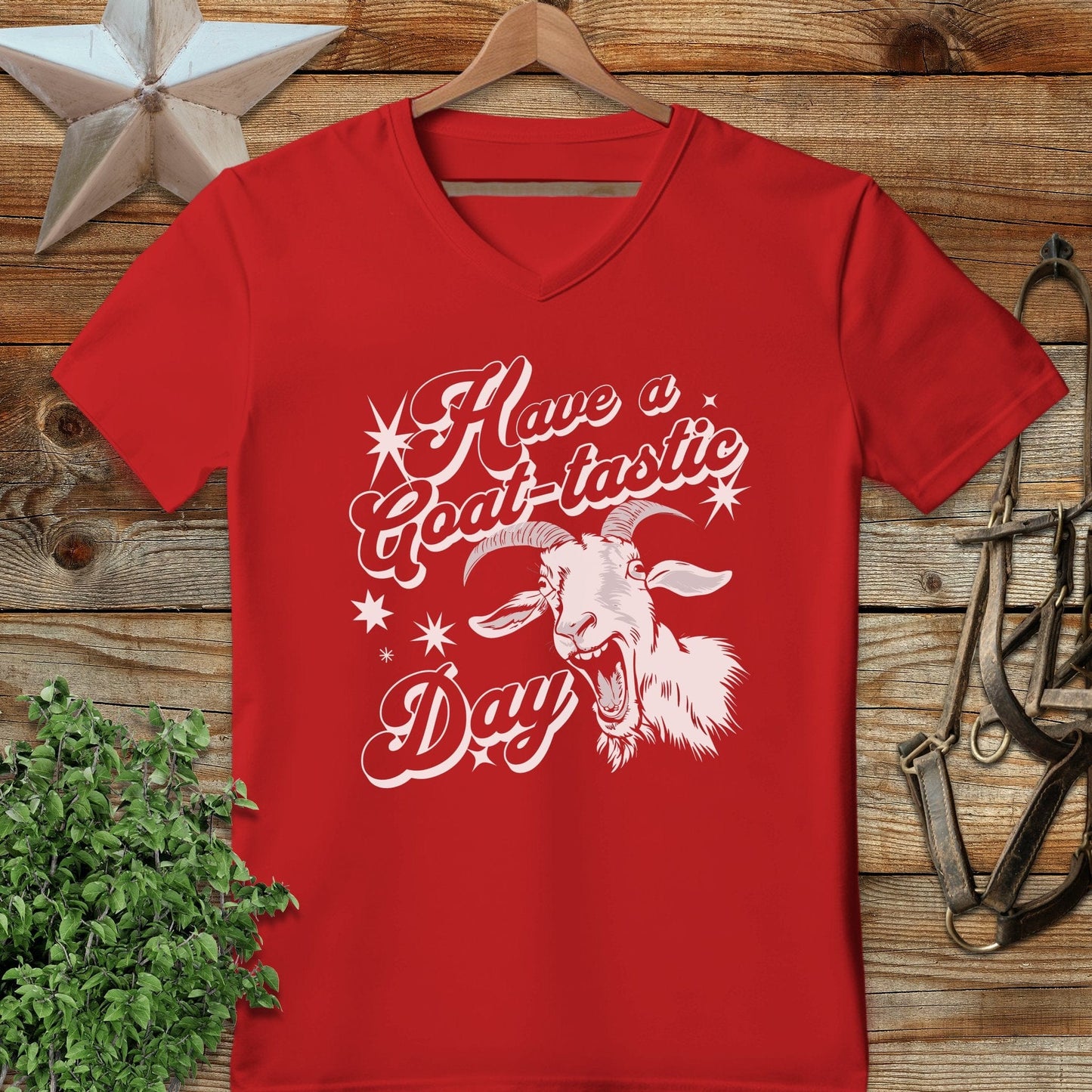 Have a Goat-tastic Day V-neck