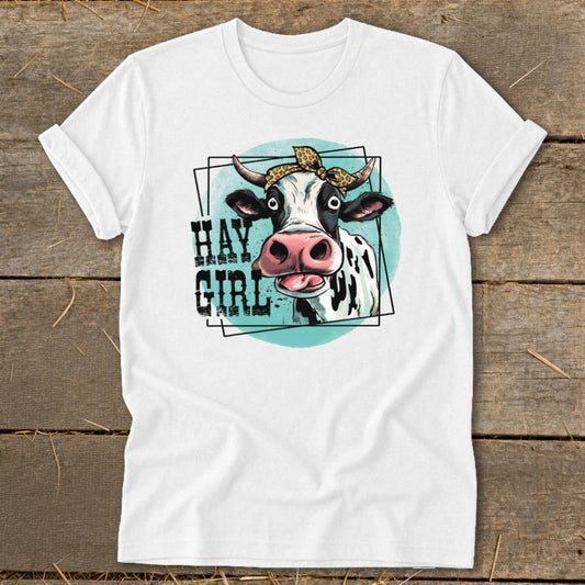 Hay Girl Softstyle Tee - White
