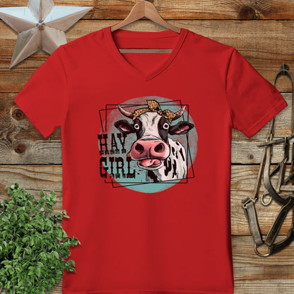 Hay Girl V-neck