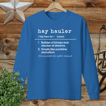 Hay Hauler Definition Long Sleeve Tee