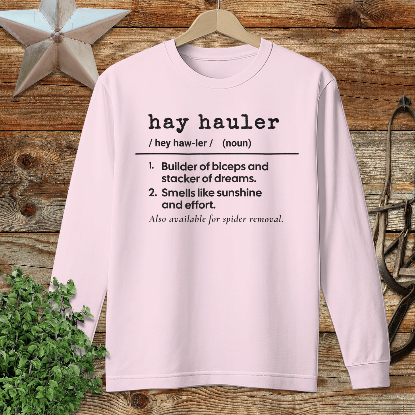 Hay Hauler Definition Long Sleeve Tee