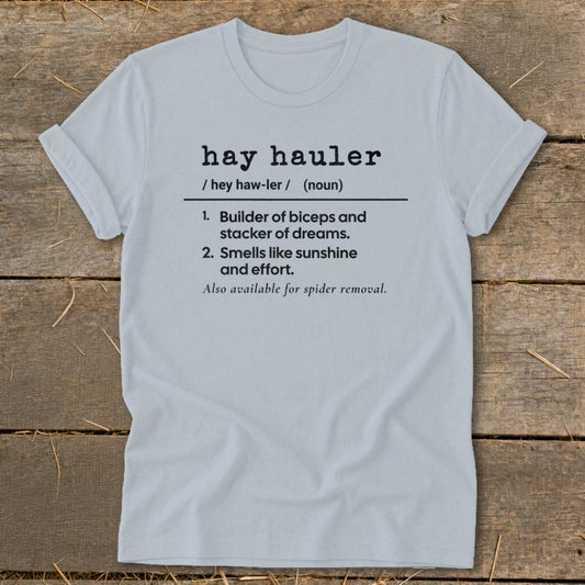 Hay Hauler Definition Softstyle Tee