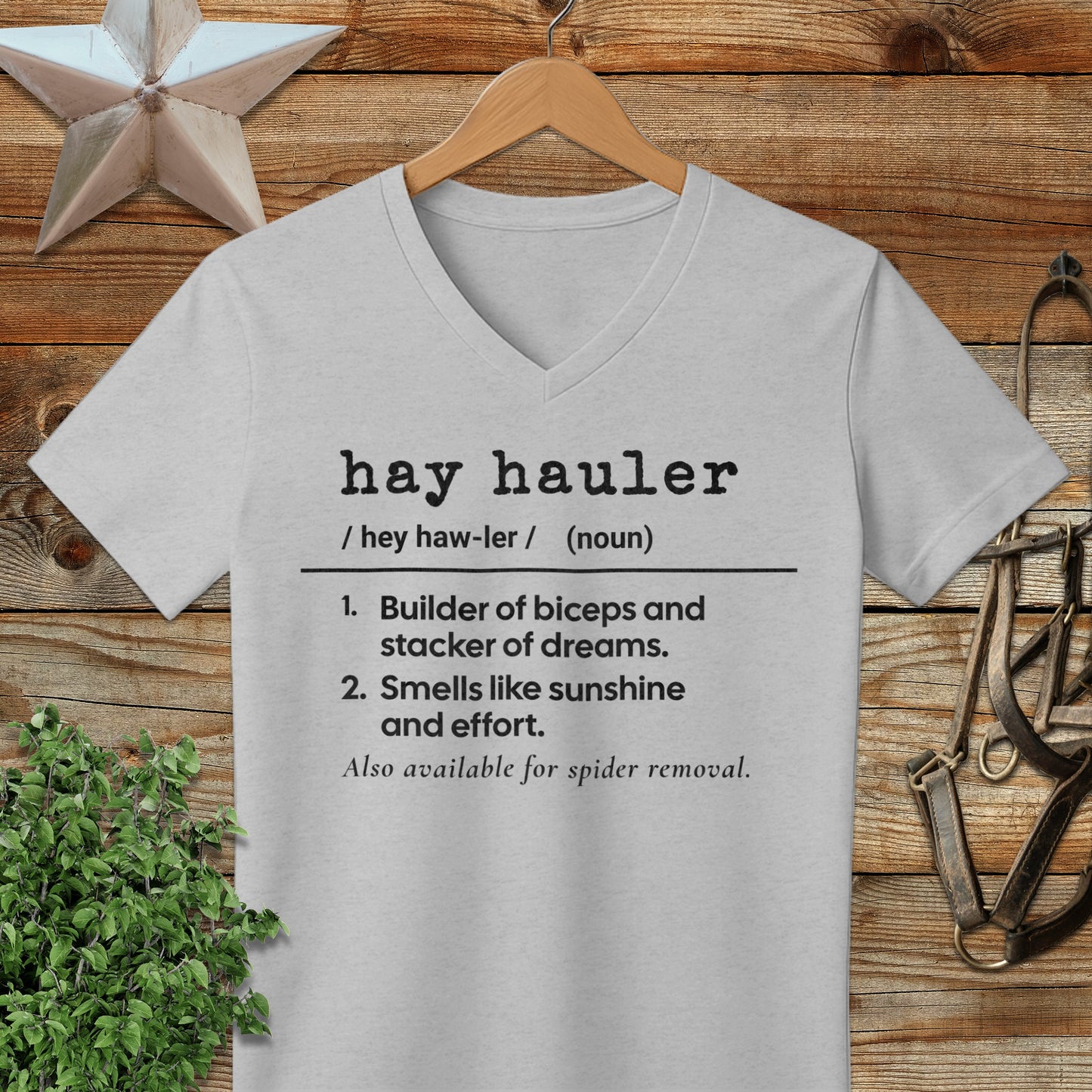 Hay Hauler Definition V-neck