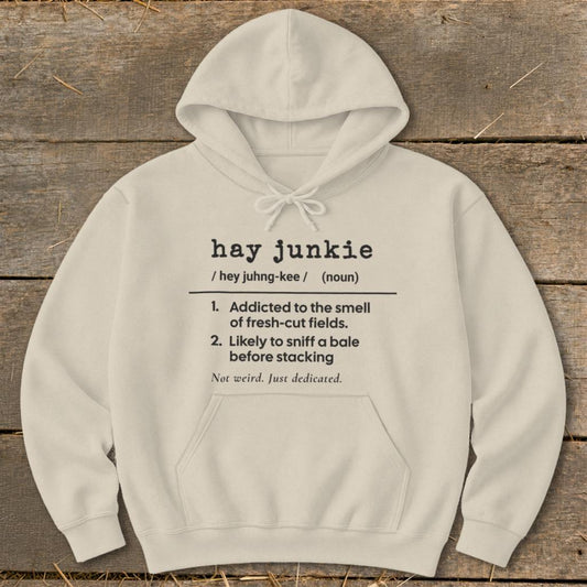 Hay Junkie Definition Hoodie - Sand