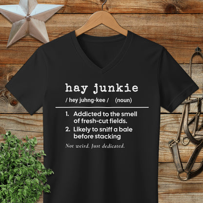 Hay Junkie Definition V-neck