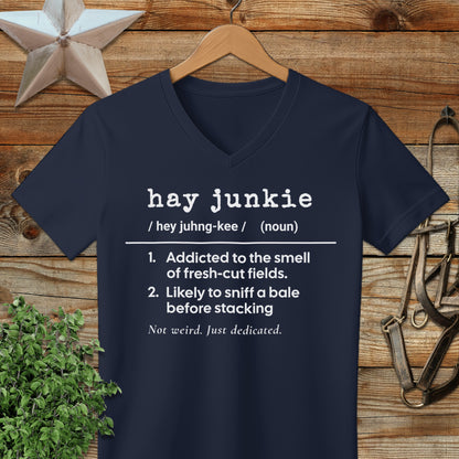 Hay Junkie Definition V-neck