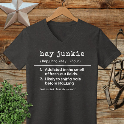 Hay Junkie Definition V-neck