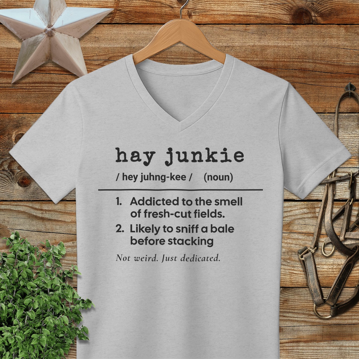 Hay Junkie Definition V-neck