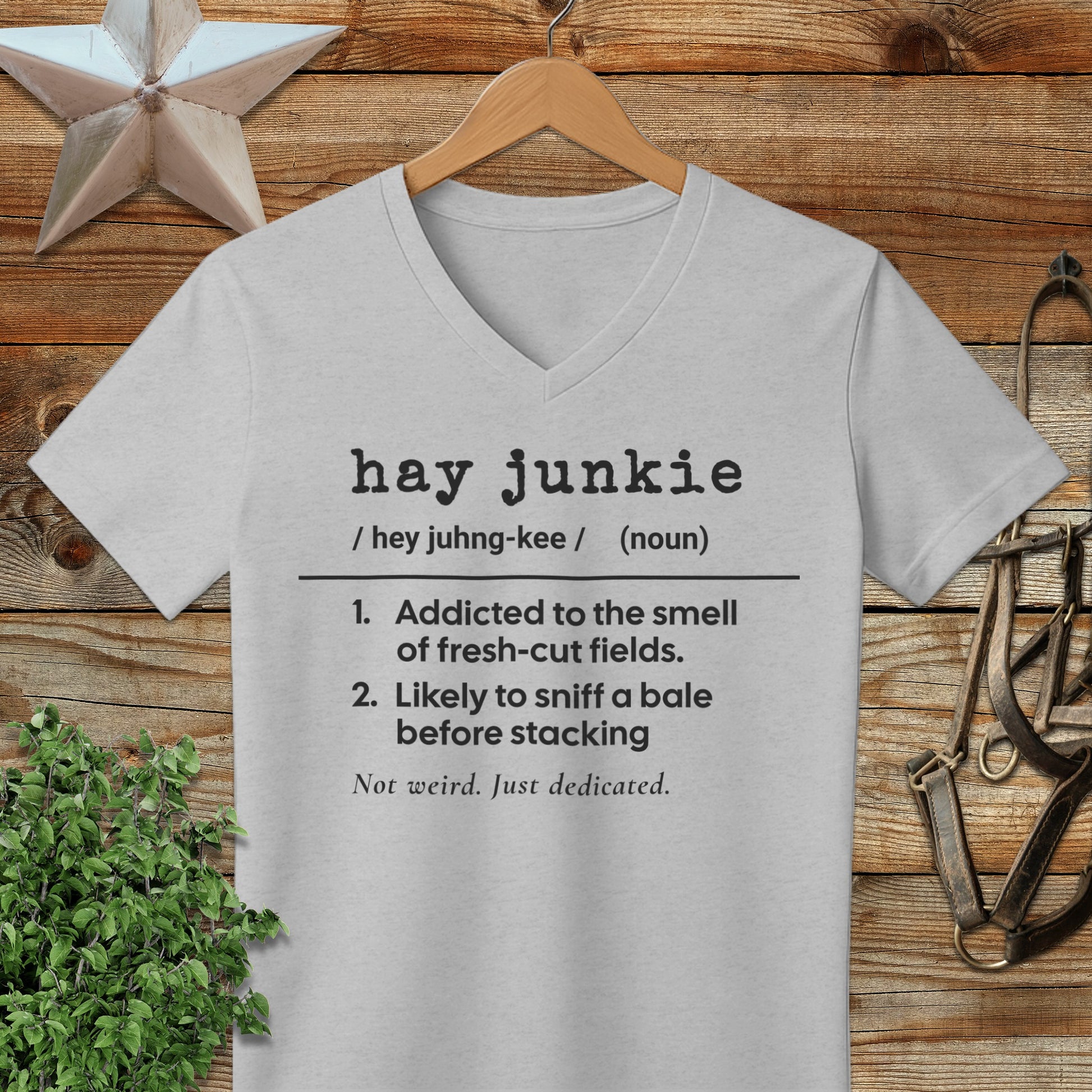 Hay Junkie Definition V-neck