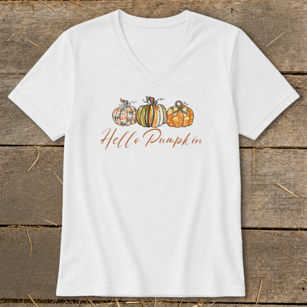 Hello Pumpkin V-neck