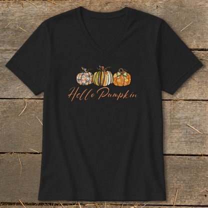 Hello Pumpkin V-neck