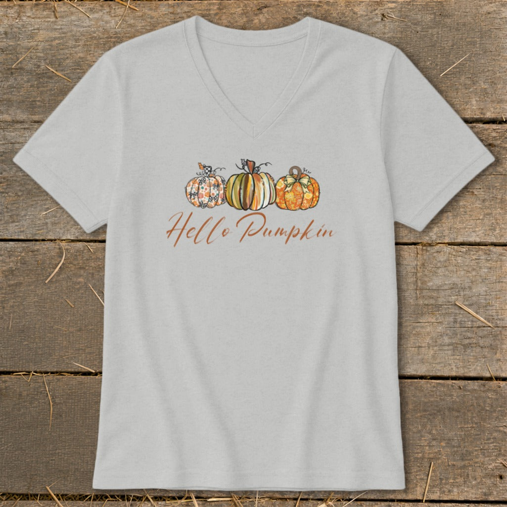 Hello Pumpkin V-neck