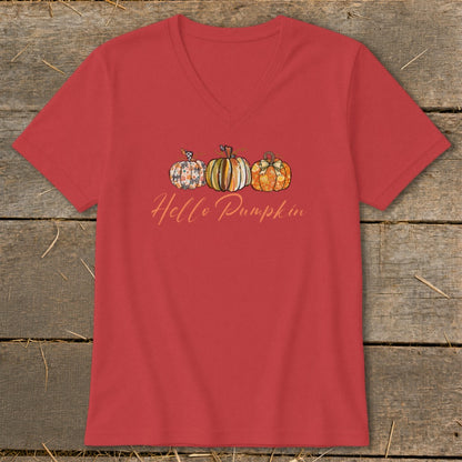 Hello Pumpkin V-neck