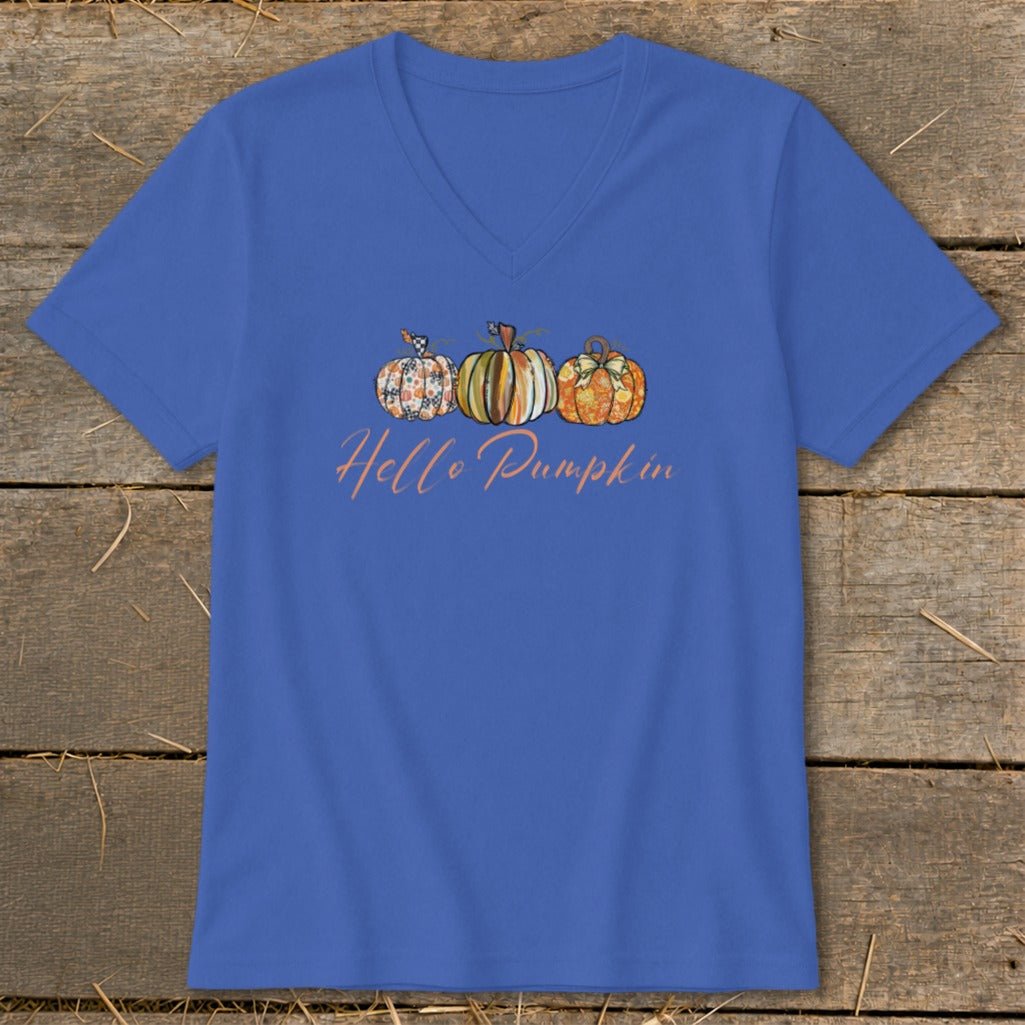 Hello Pumpkin V-neck
