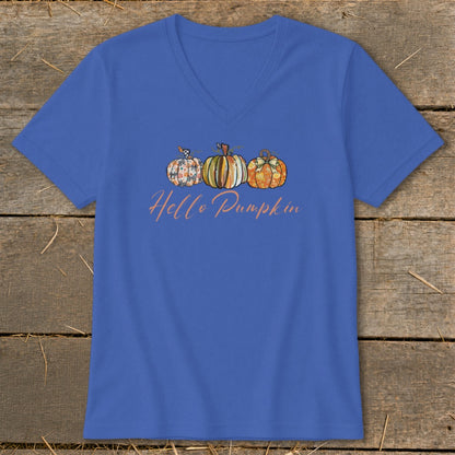 Hello Pumpkin V-neck