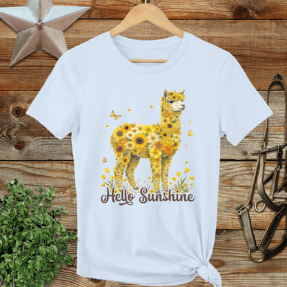 Hello Sunshine Alpaca Ladies Tee