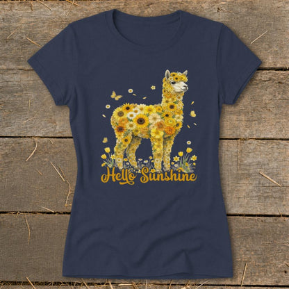 Hello Sunshine Alpaca Ladies Tee