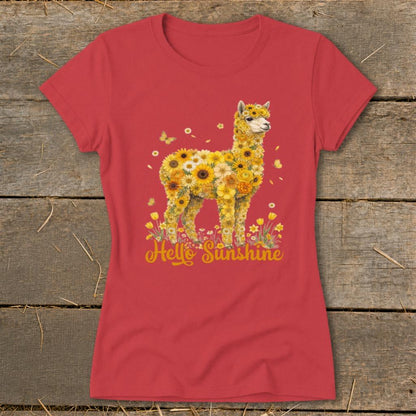 Hello Sunshine Alpaca Ladies Tee
