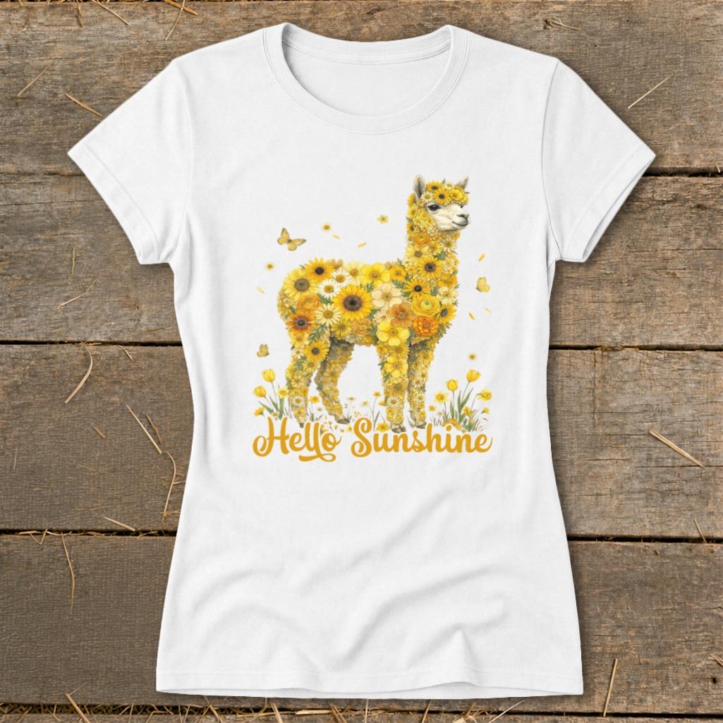 Hello Sunshine Alpaca Ladies Tee