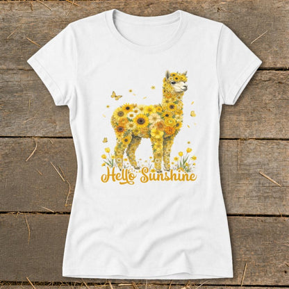 Hello Sunshine Alpaca Ladies Tee