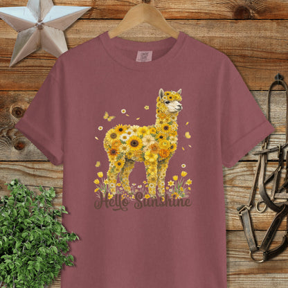 Hello Sunshine Alpaca Signature Tee