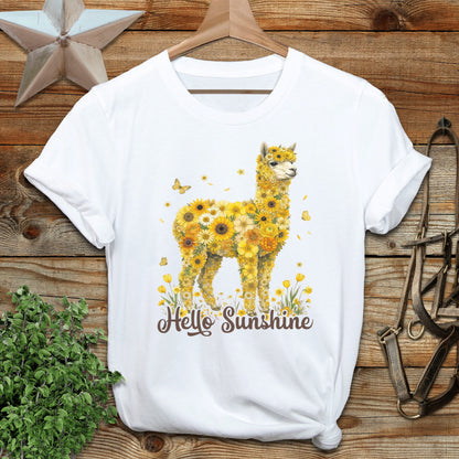 Hello Sunshine Alpaca T-Shirt