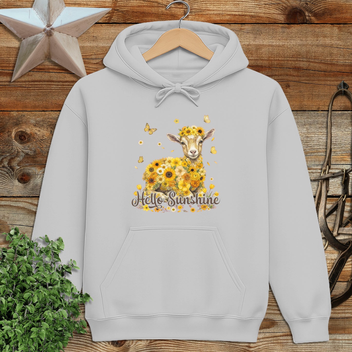 Hello Sunshine Baby Goat Hoodie
