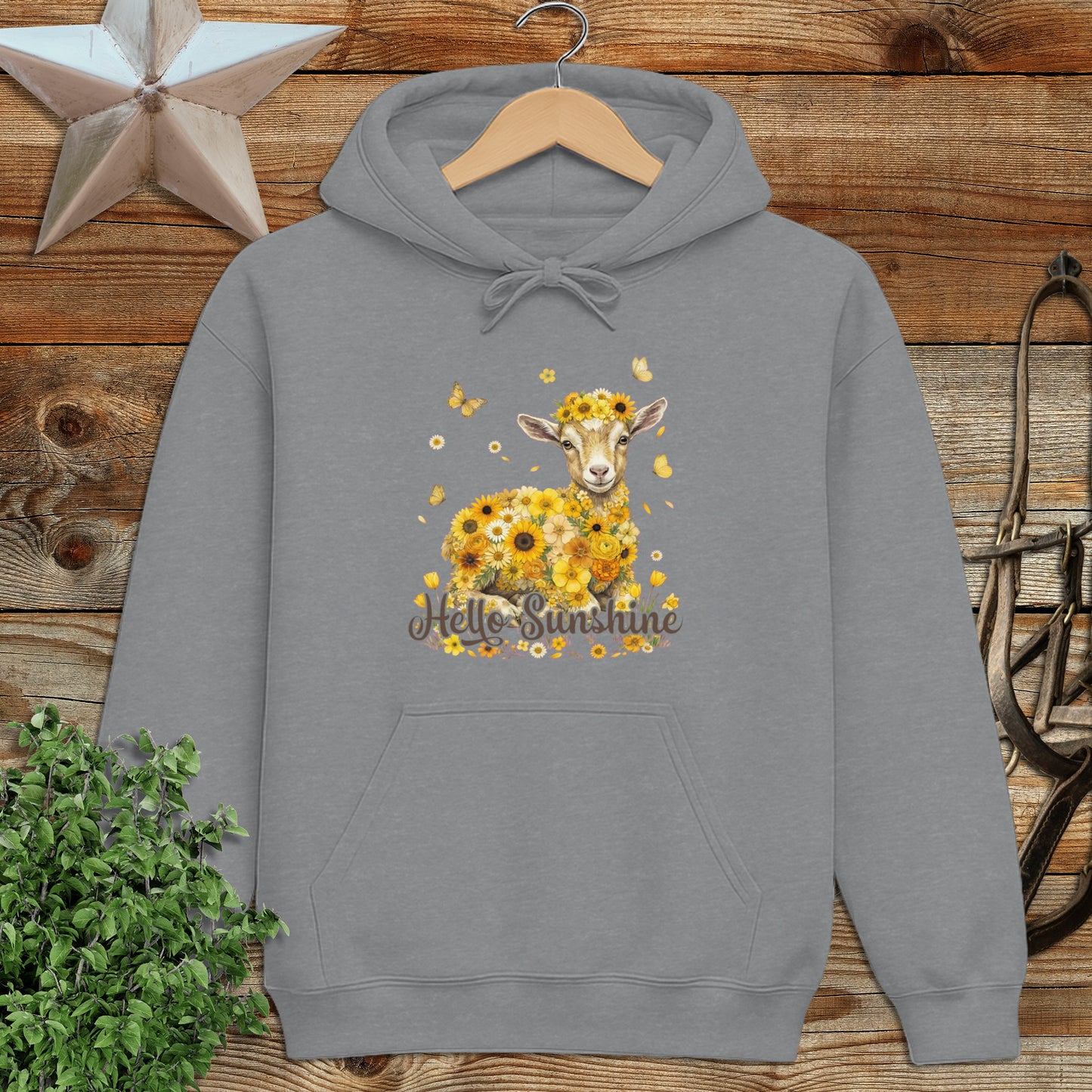 Hello Sunshine Baby Goat Hoodie