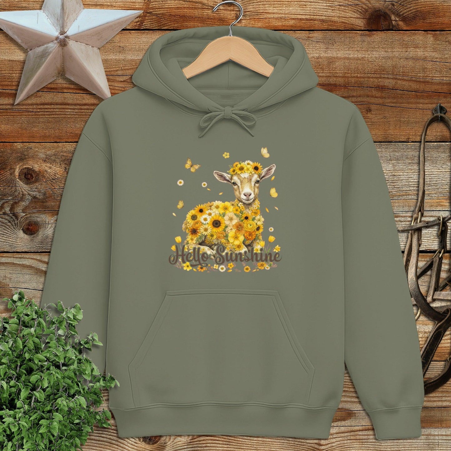 Hello Sunshine Baby Goat Hoodie