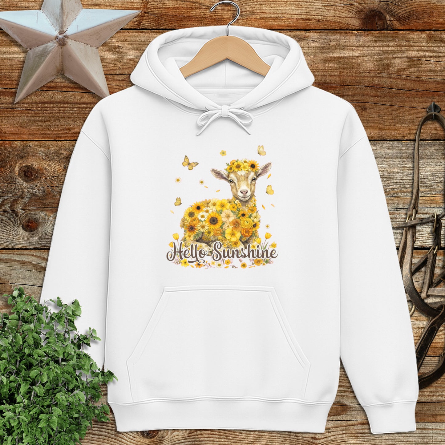 Hello Sunshine Baby Goat Hoodie