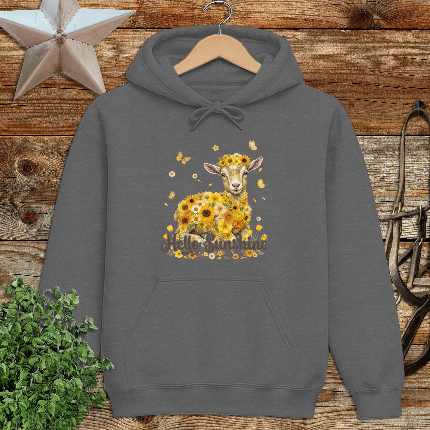 Hello Sunshine Baby Goat Hoodie