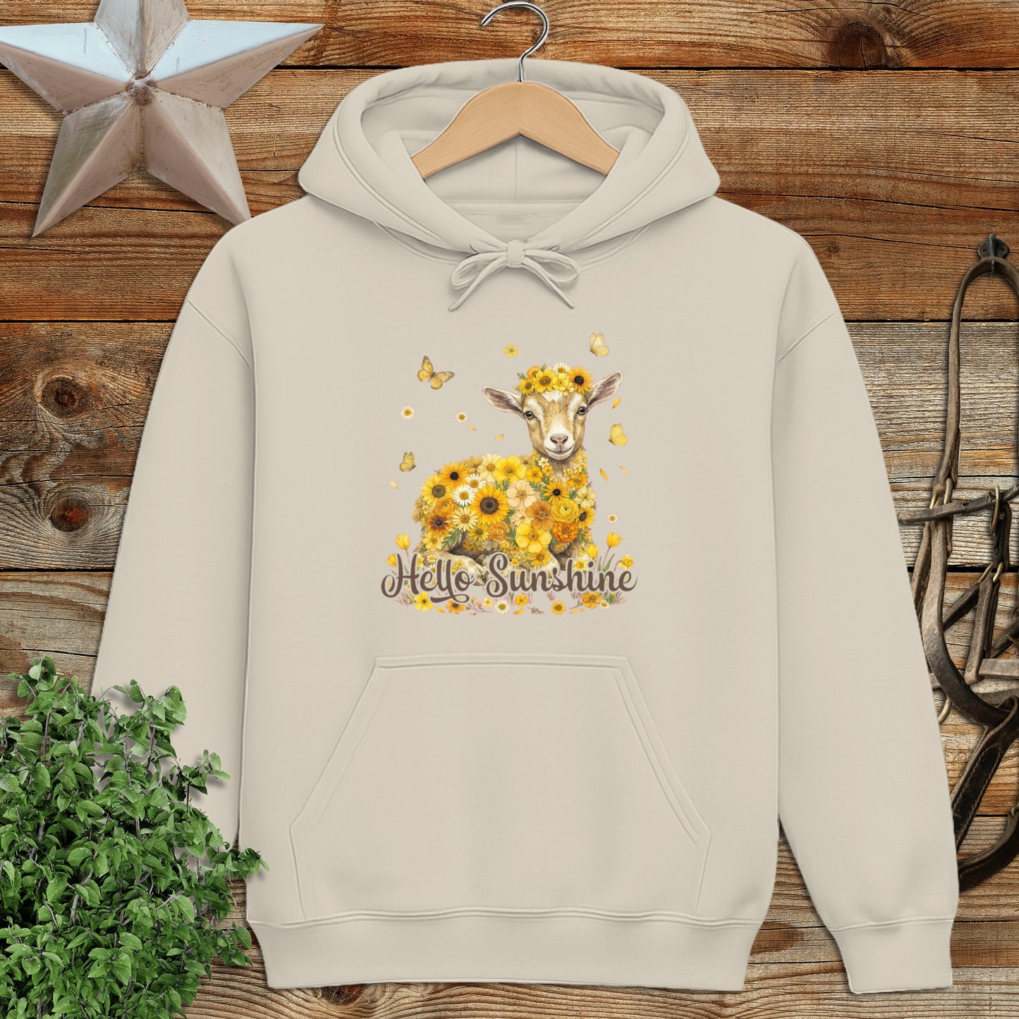 Hello Sunshine Baby Goat Hoodie