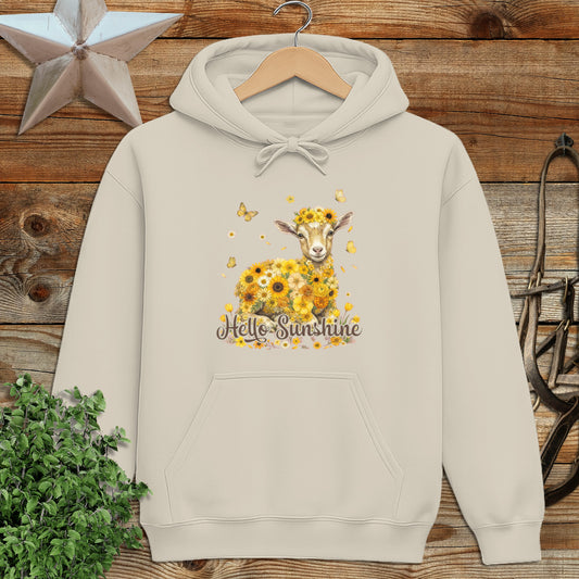 Hello Sunshine Baby Goat Hoodie