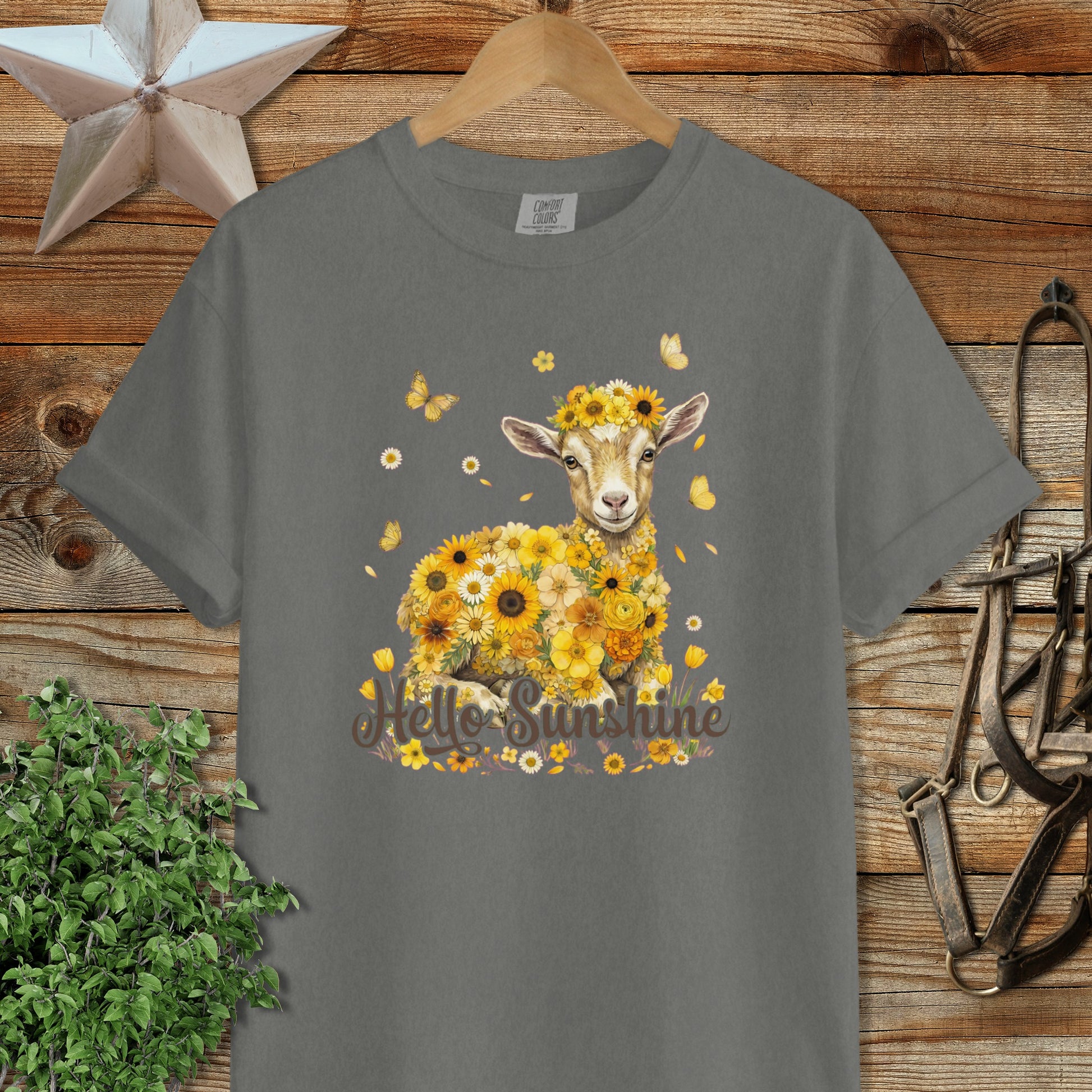 Hello Sunshine Baby Goat Signature Tee