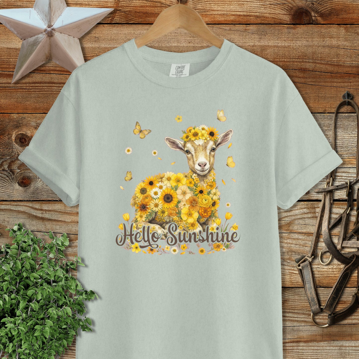 Hello Sunshine Baby Goat Signature Tee
