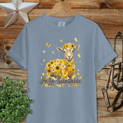 Hello Sunshine Baby Goat Signature Tee