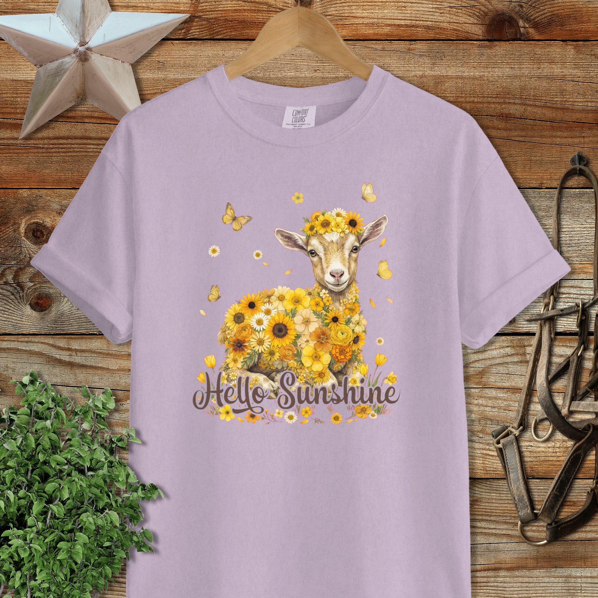 Hello Sunshine Baby Goat Signature Tee