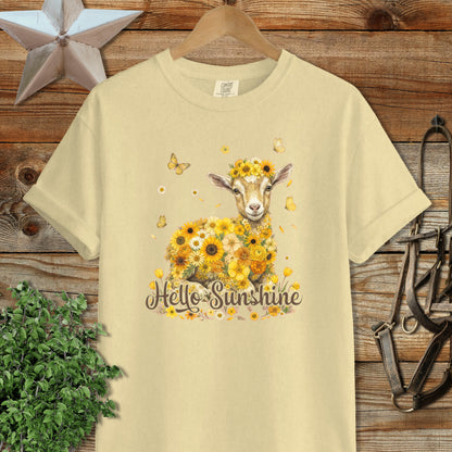 Hello Sunshine Baby Goat Signature Tee