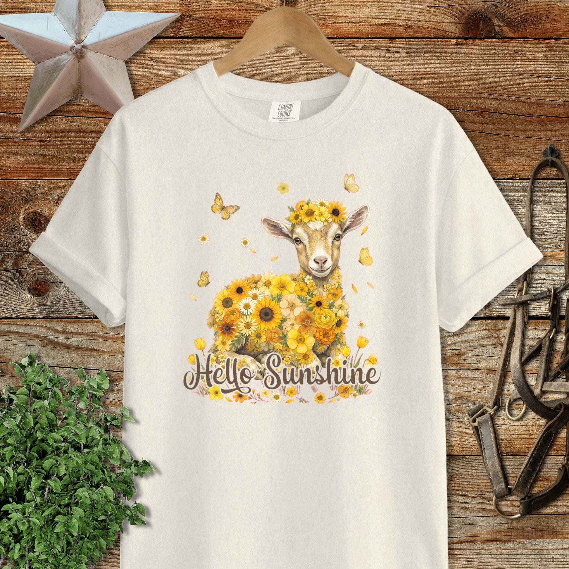 Hello Sunshine Baby Goat Signature Tee