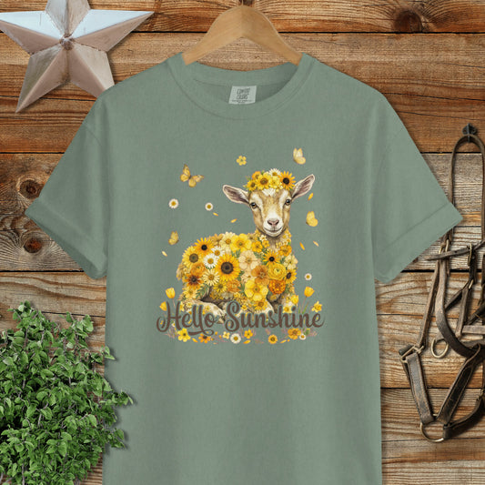 Hello Sunshine Baby Goat Signature Tee