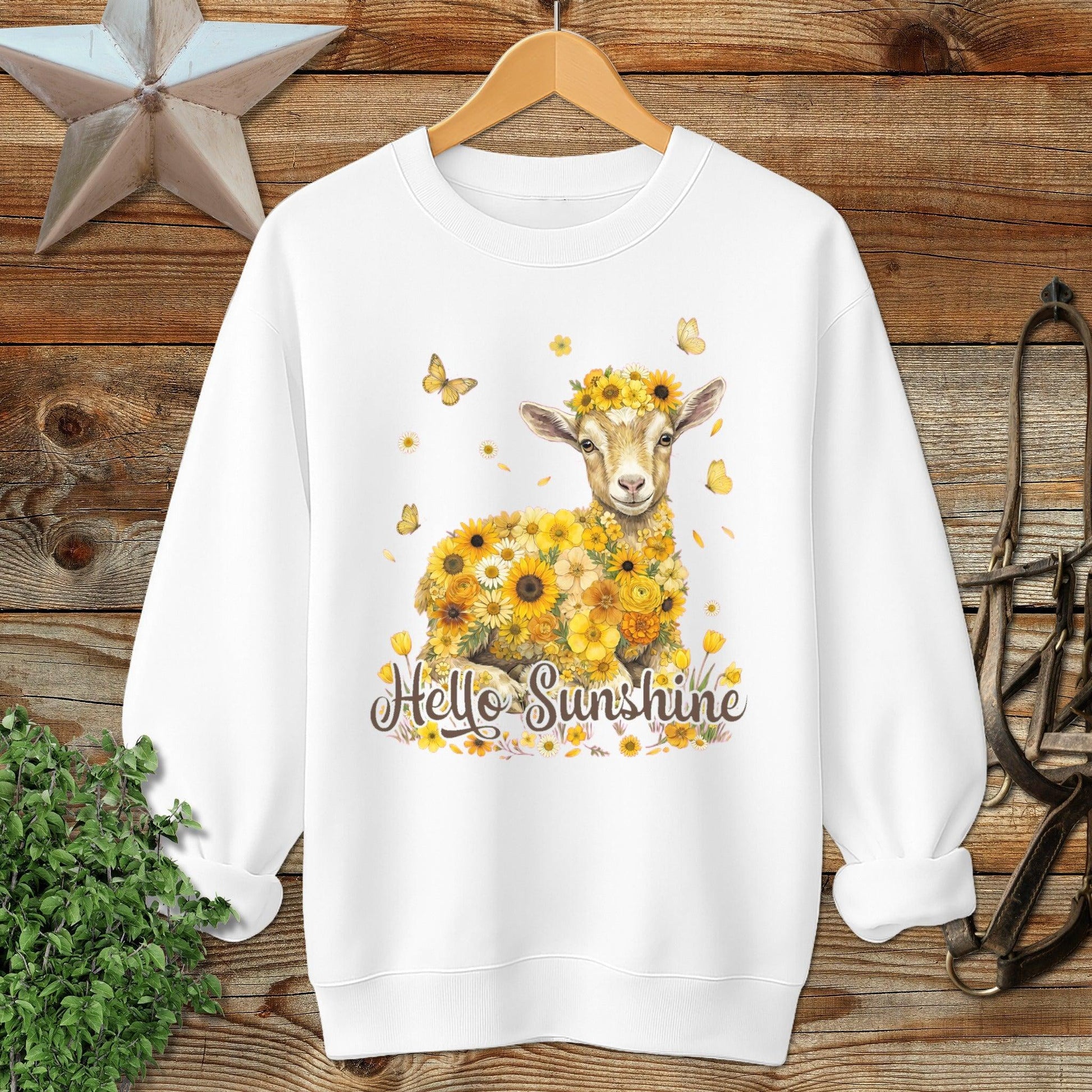 Hello Sunshine Baby Goat Sweatshirt