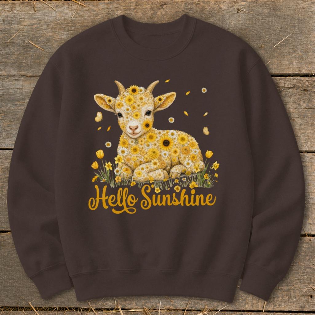 Hello Sunshine Baby Goat Sweatshirt
